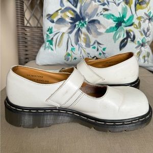 Dr. Martens White Mary Janes